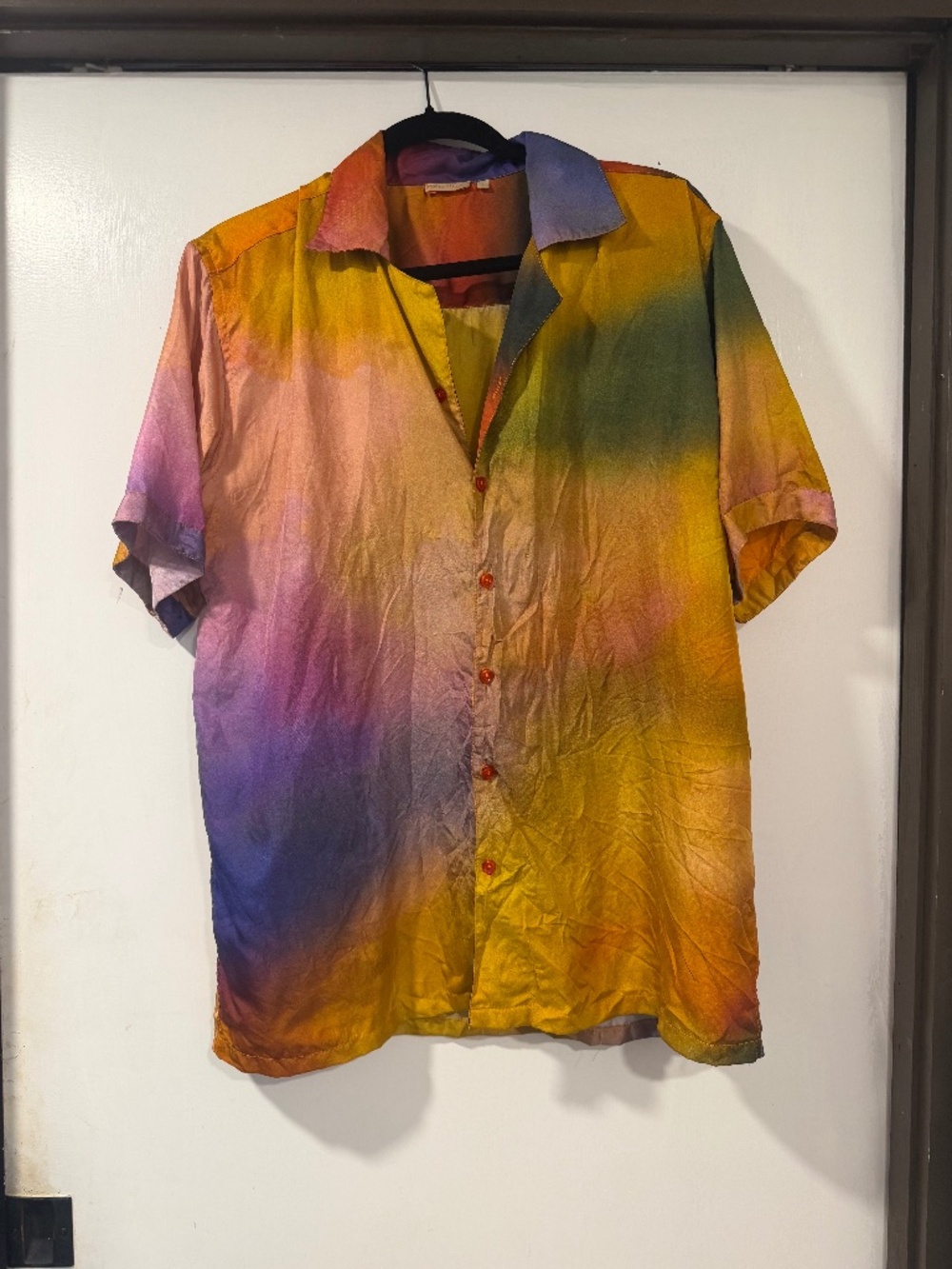 Perte D'ego - Silk Tie Dye Button-down Shirt - Men's L